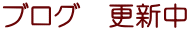 ブログ　更新中